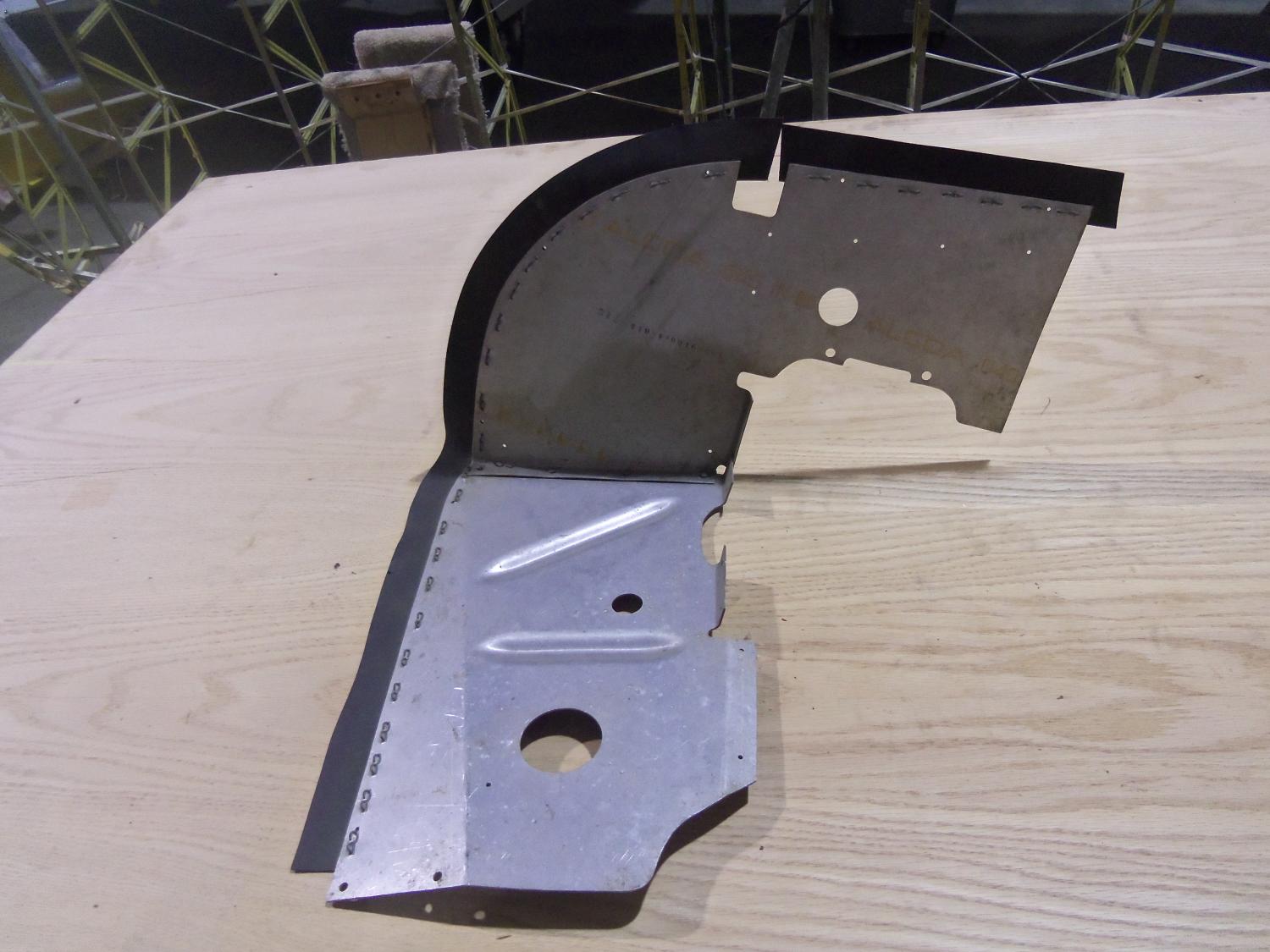 BEECHCRAFT MODEL 23 MUSKETEER RT FORWARD ENGINE BAFFLE PN 169-910014-613 (NEW)  